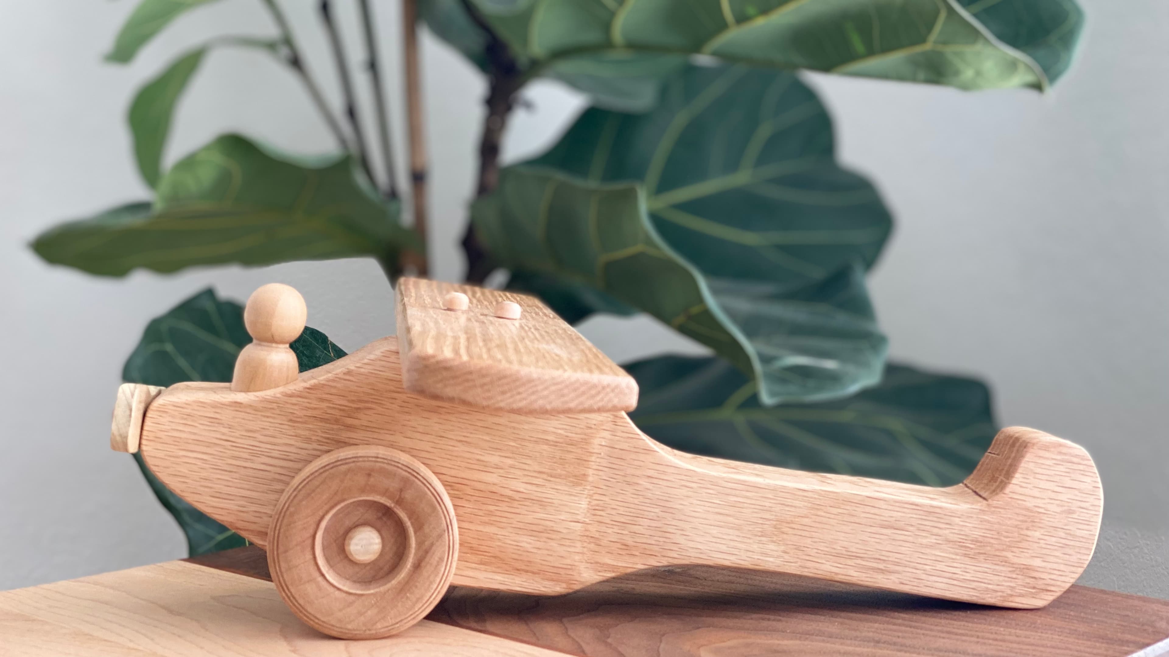toy plane · red oak